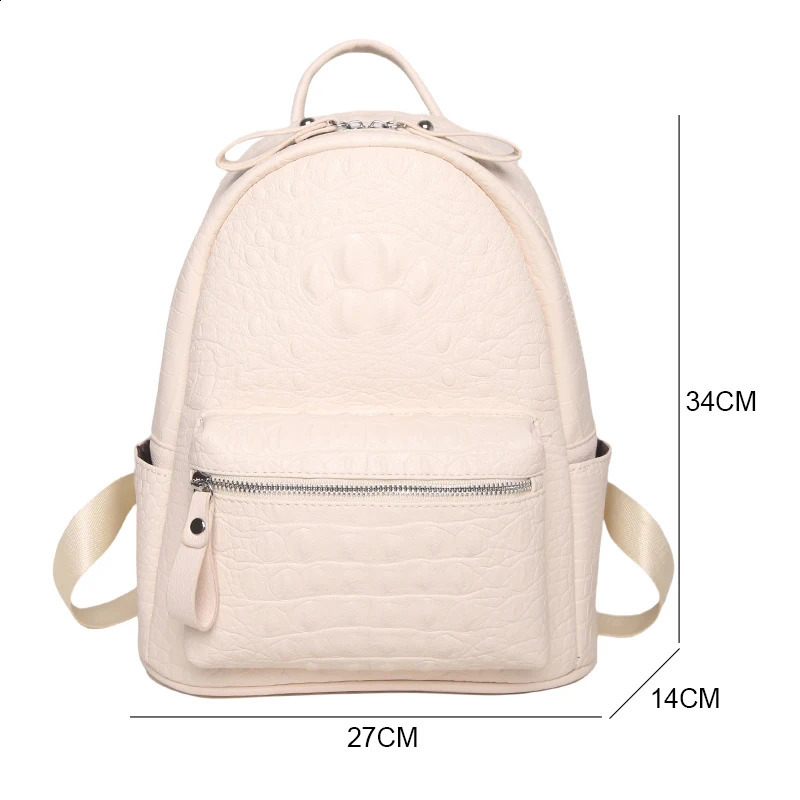 3 Womens backpack teenage girls PU leather womens large capacity shoulder bag 2024 Mochila Feminina 240826 4