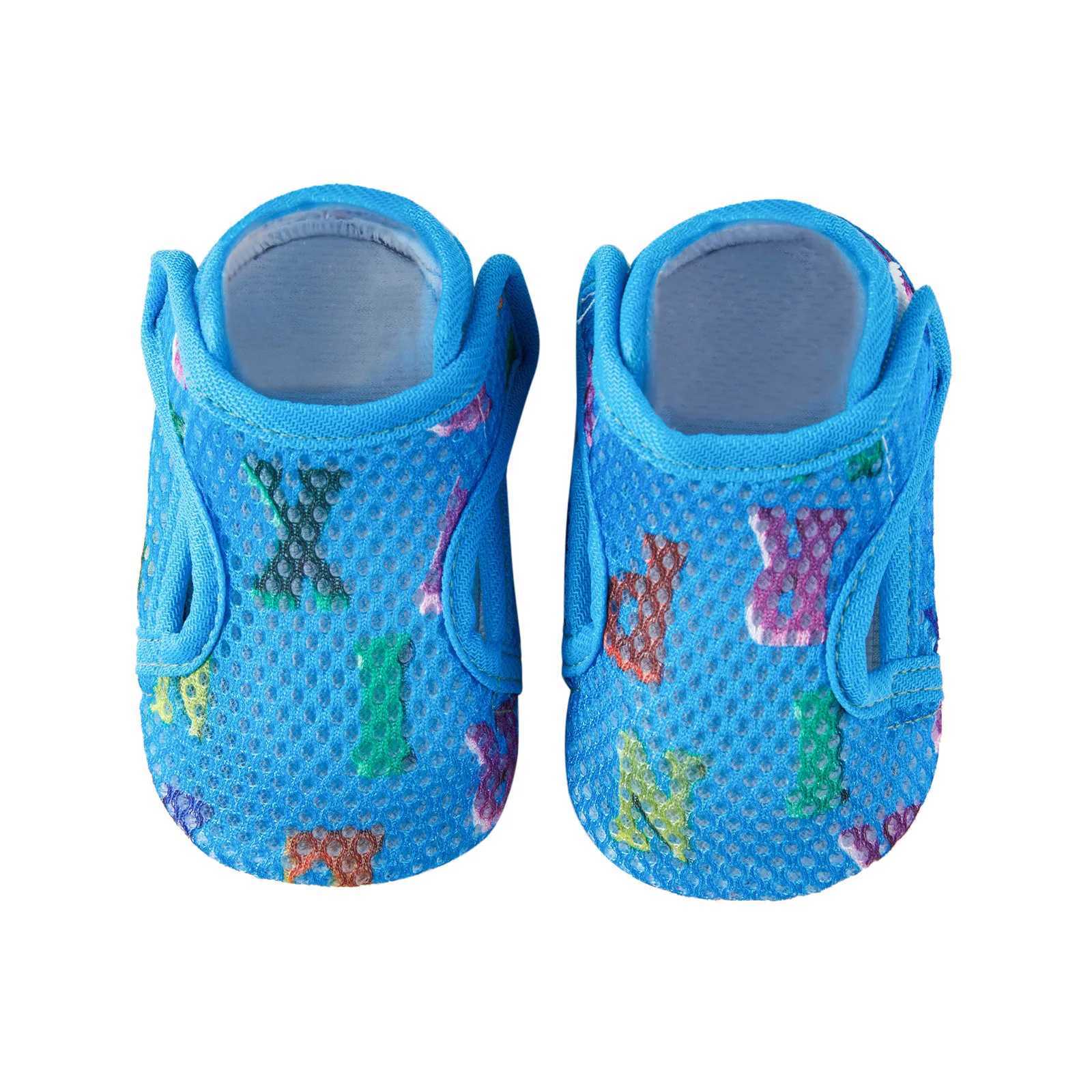 Baby boy girl shoes breathable cartoon anti slip indoor childrens floor slides baby first walking childrens cotton knitted shoes M240827