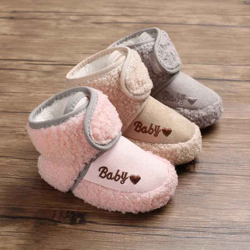 Newborns winter baby shoes baby girls bow knot baby boots casual sports shoes anti slip soft sole walking shoes age 0-18M M240827