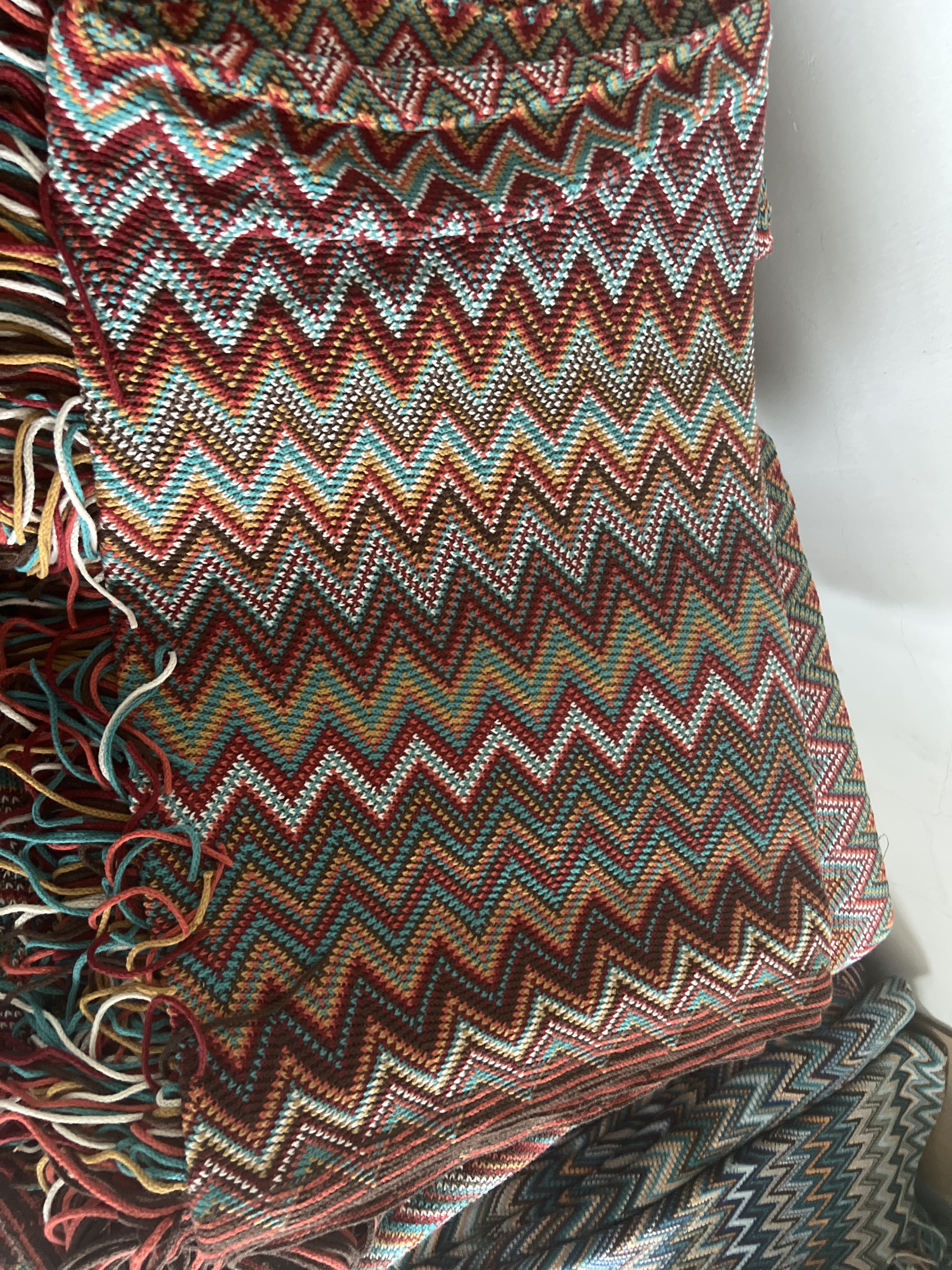 Bohemian style hotel homestay bed end office nap air conditioning cover knitted sofa blanket