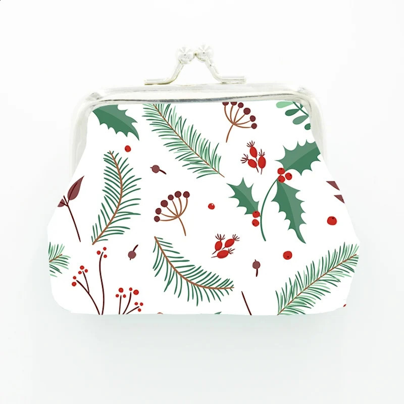 24 piecesbatch of Merry Christmas coin wallets gifts souvenirs keybags mini change daily pockets 240827