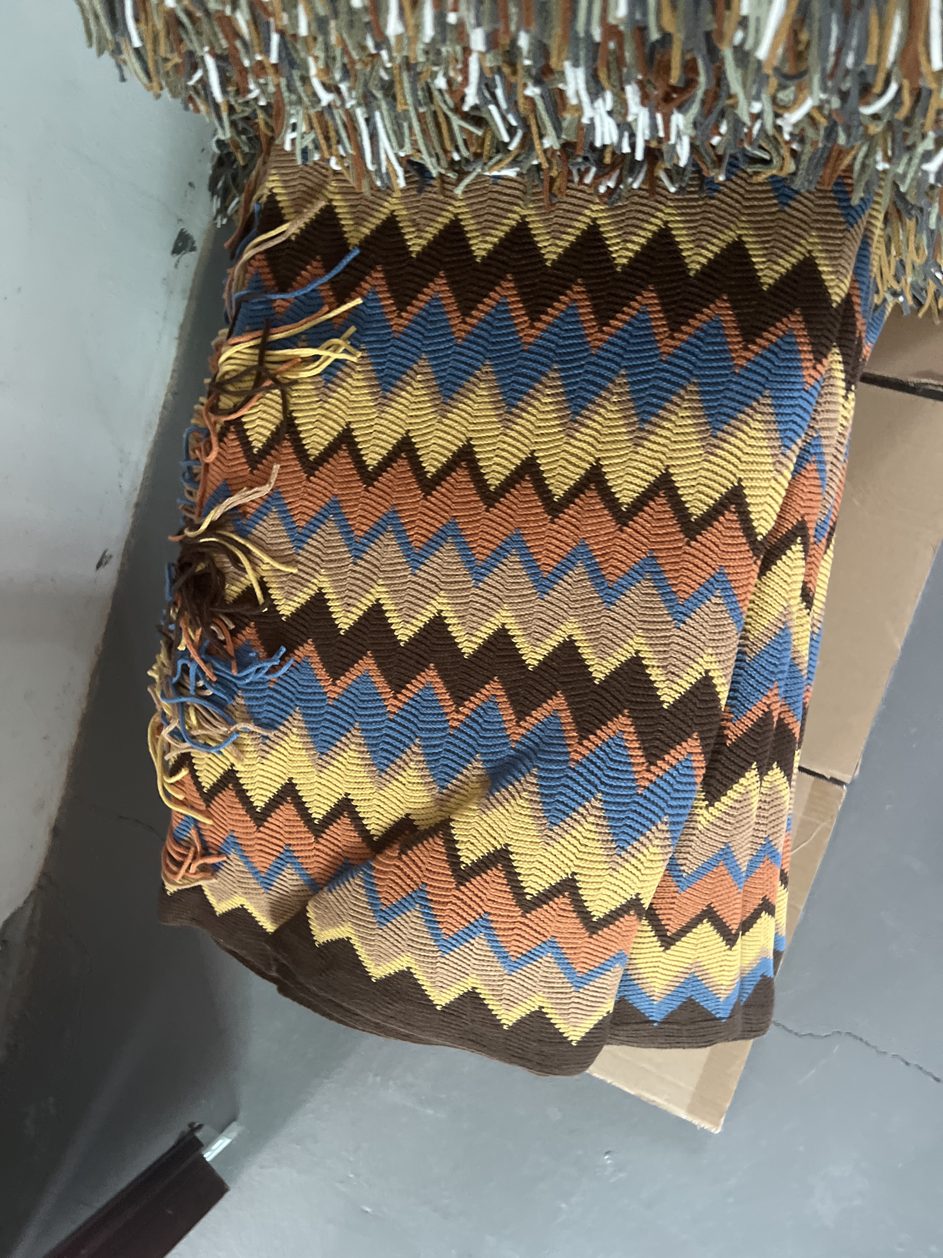 Bohemian style hotel homestay bed end office nap air conditioning cover knitted sofa blanket