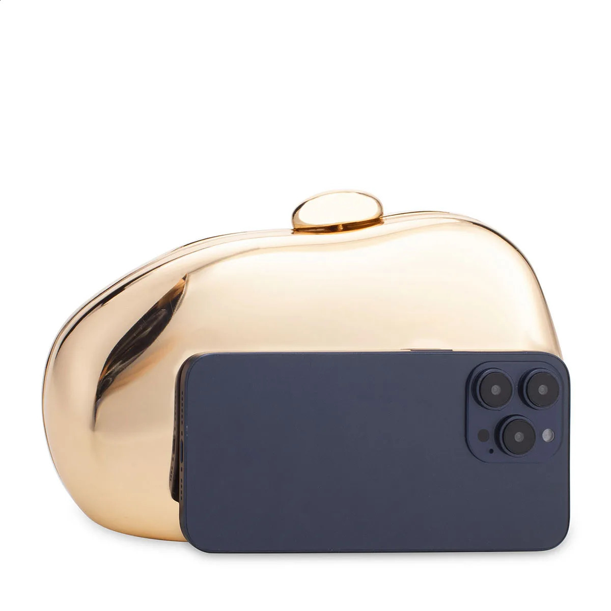 Metallic Egg Shape Clutch Bag Women Evening bags Wedding Party Shell Purse Handbag Crossbody Shoulder Bags 240827