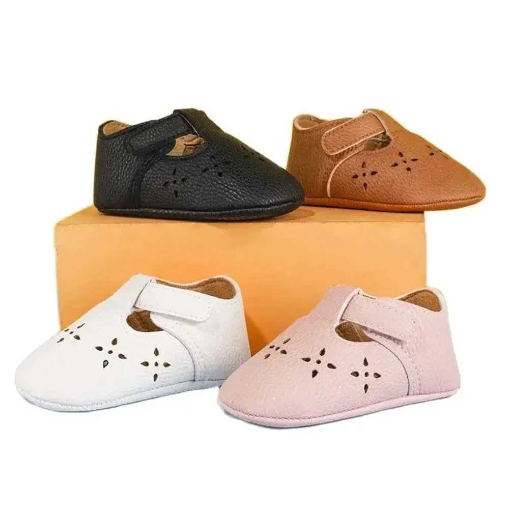 Baby Mary Jane Mockasys - Leather Soft soled Baby Shoes for Newborns Infants Toddlers and Toddlers M240827