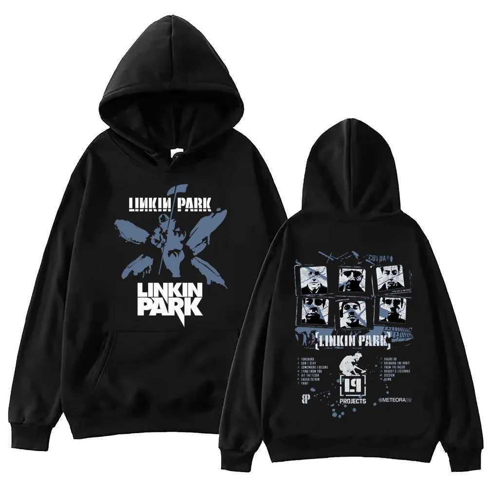 Linkin Park Hoodie Harajuku Pullover Tops Mens Sportswear Fan Gift W240827