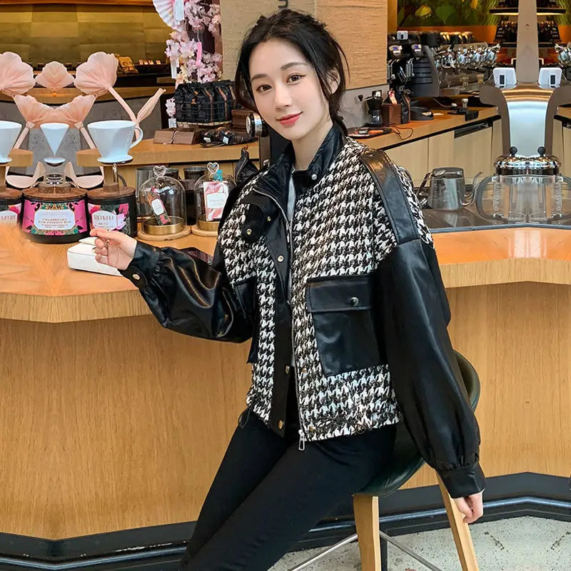 Short Baseball Jacket Woman Crop Trend er Fashion Female Clothing Winter Coat for Women Autumn Clothes Bomber 240827