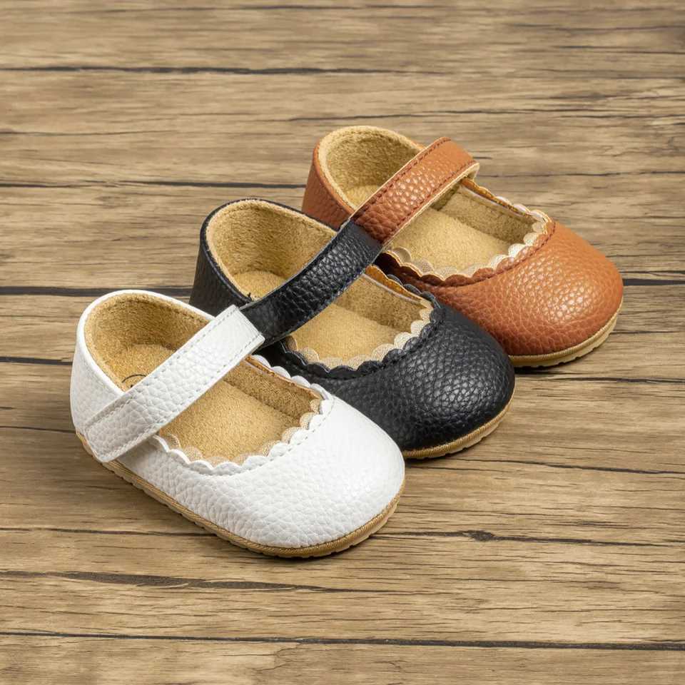 KIDSUN Spring/Summer Womens Shoes Newborn Flat Shoes First Step Walker Princess Dress Shoes Anti slip Rubber Sole Preschool Board Shoes M240827