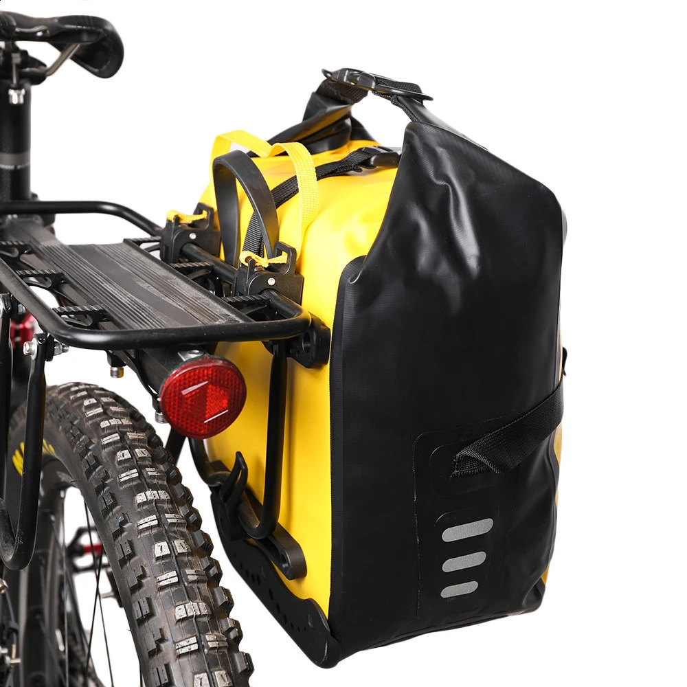 Rhinowalk 2 Pieces 20L Bicycle Pannier Accessories Waterproof Portable Bike Trunk Pack Travel Cycg Bag 240827 5411 4