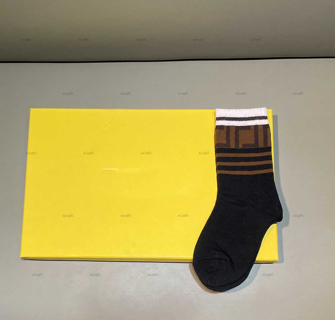 Brand baby stockings Letter striped jacquard toddler socks kids designer clothes winter boy girl hose Warm child pantyhose