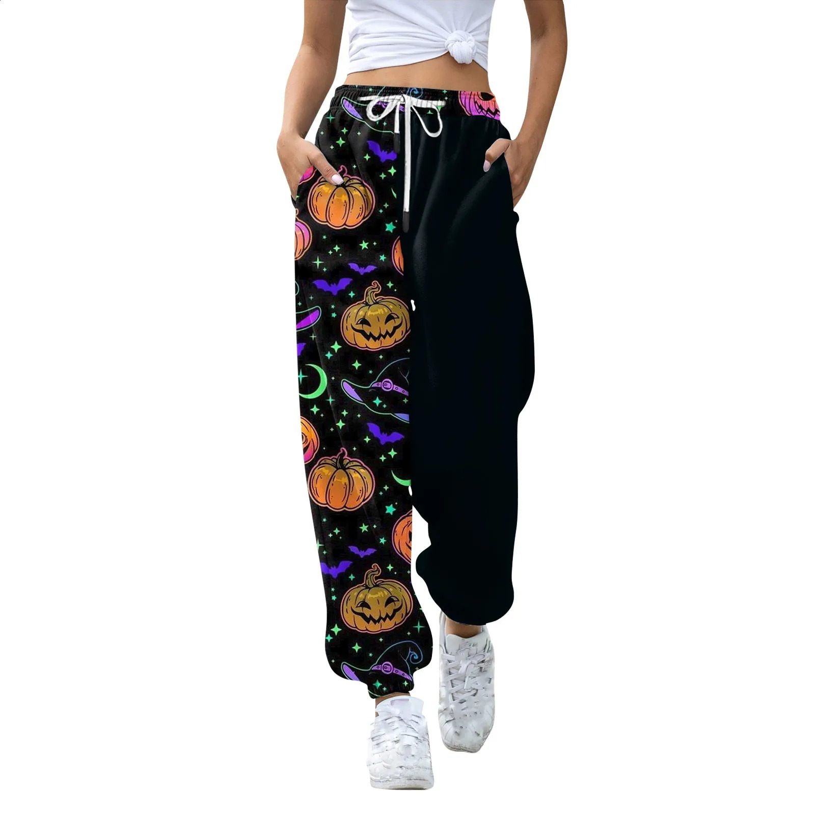 Womens sports pants Halloween printed casual pants womens pants high waisted womens clothing sales bag pants women 240827