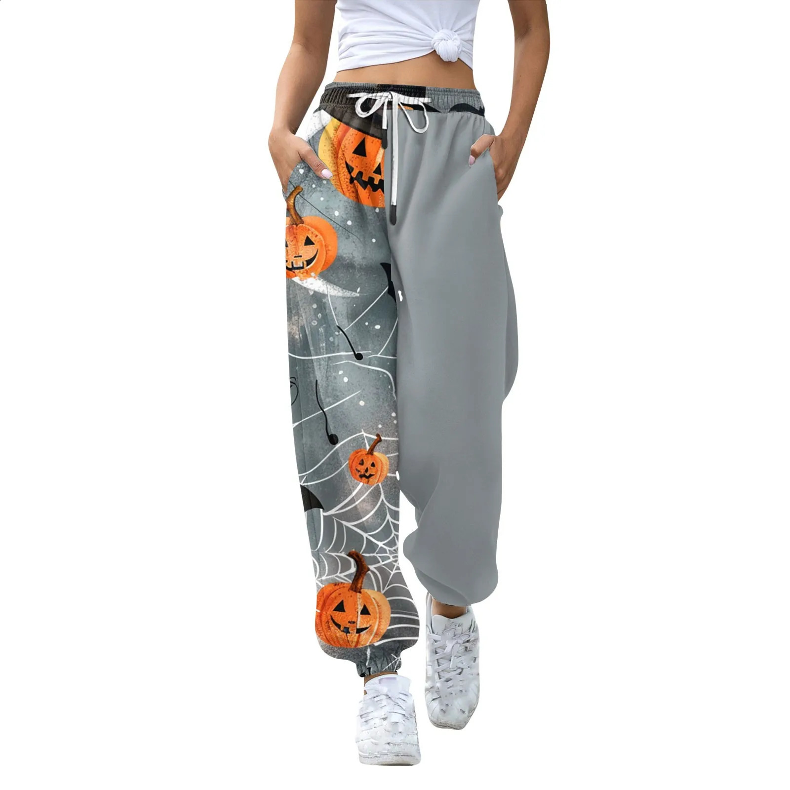 Womens sports pants Halloween printed casual pants womens pants high waisted womens clothing sales bag pants women 240827