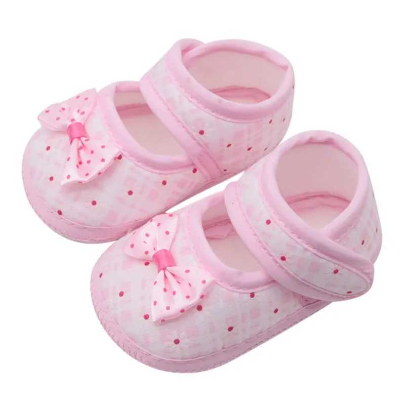Cotton baby shoes baby first mover toddler girl child bow knot soft anti slip baby shoes 0-18 months old M240827