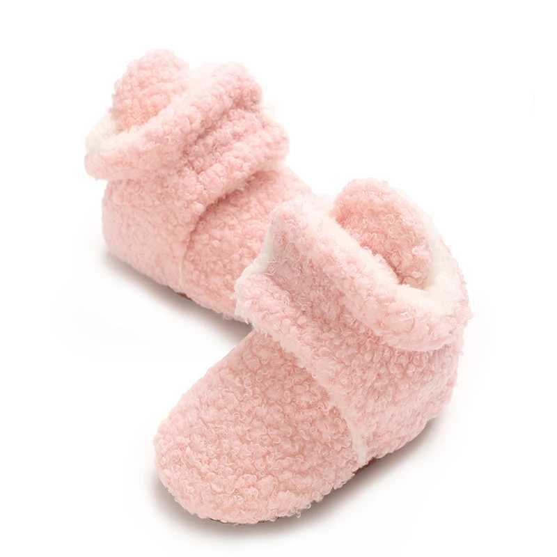 Winter newborn baby winter boots the first step is soft soled baby walking shoes soft soled baby foot protection cotton shoes M240827