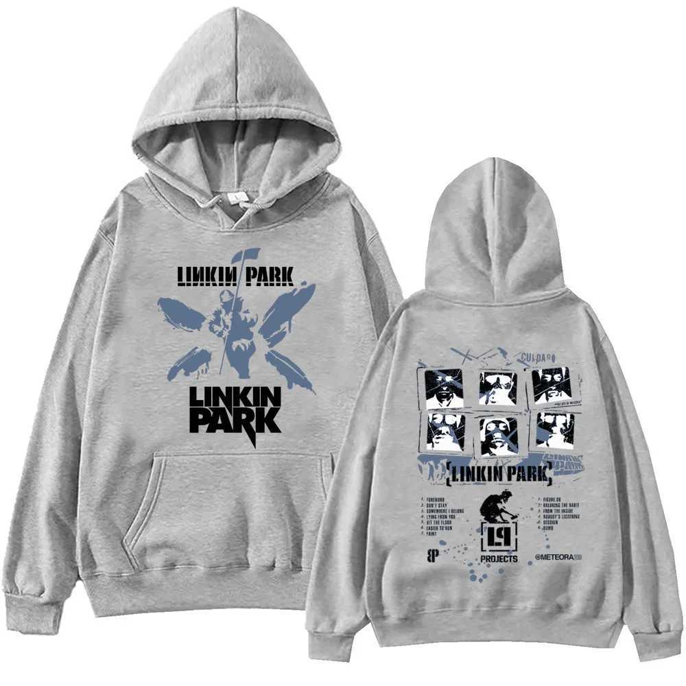 Linkin Park Hoodie Harajuku Pullover Tops Mens Sportswear Fan Gift W240827