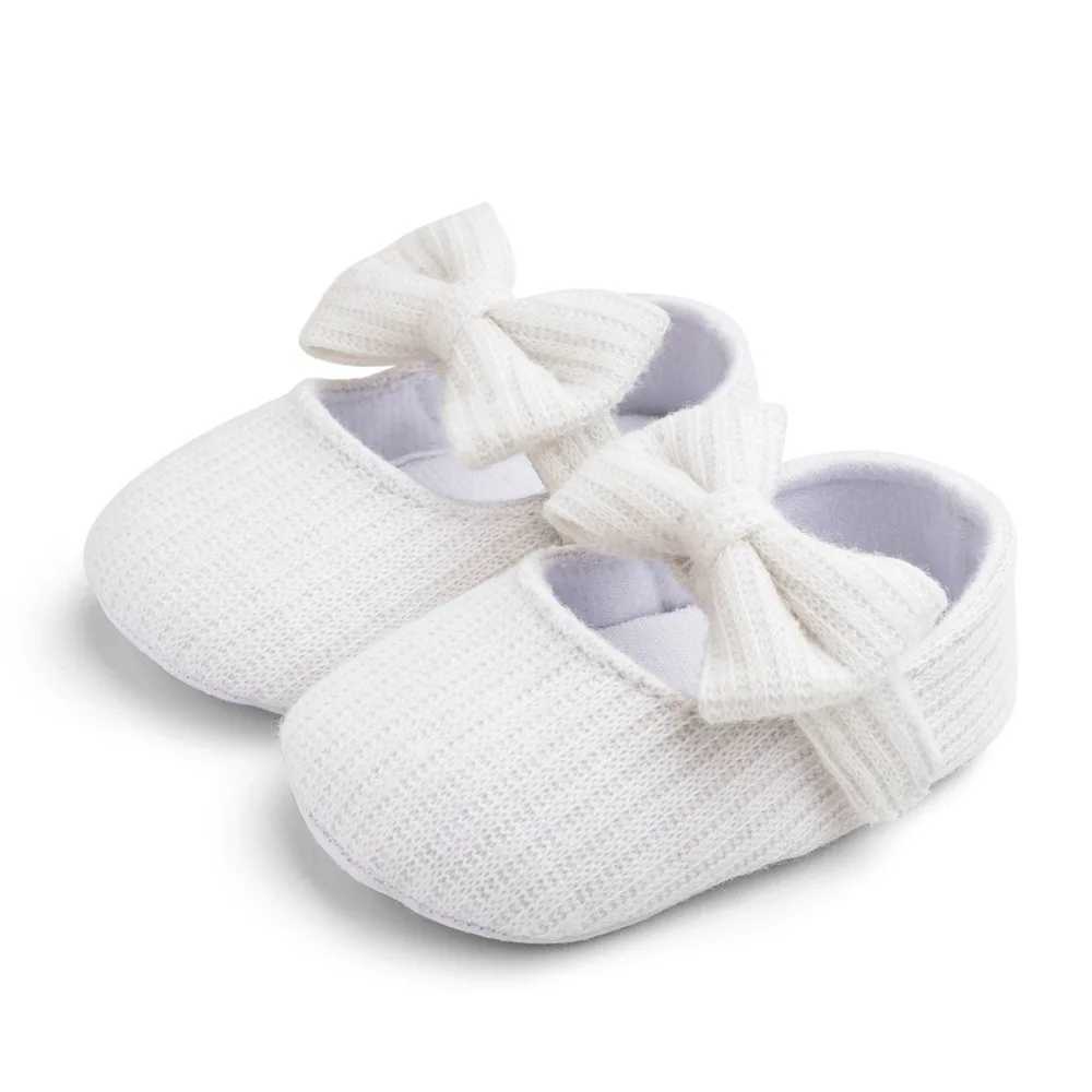 Baby girl soft soled shoes baby toddler knitted cute shoes little girl first walker one year old baby girl shoes M240827