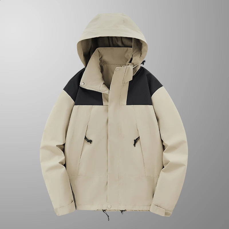 High quality unisex camping clothes hiking jacket waterproof and thin windproof for wildlife parks 23657# 240827
