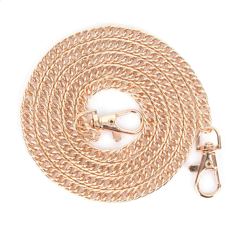 100cm Handbag Metal Chains DIY Purse Chain With Buckles Shoulder Bags Straps Handles Bag Parts GoldSilverGun black y250213