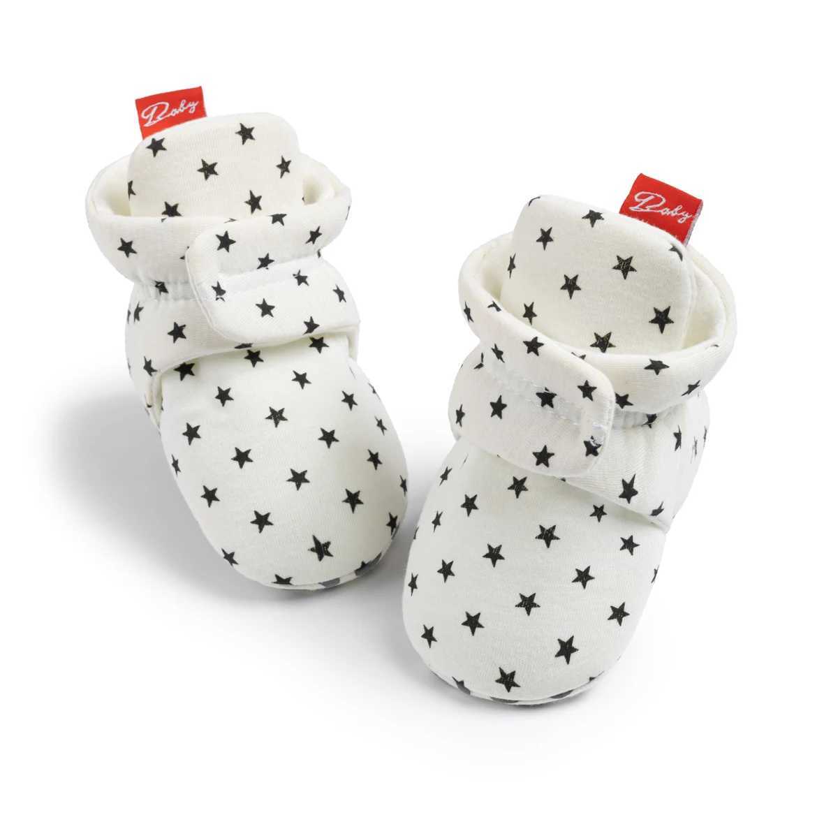 KIDSUN Warm Baby Boys and Girls Socks Shoes Toddlers Winter Snow Boots Cotton Soft Bottom Anti slip First Step Walker Baby Bed Shoes Newborns M240827