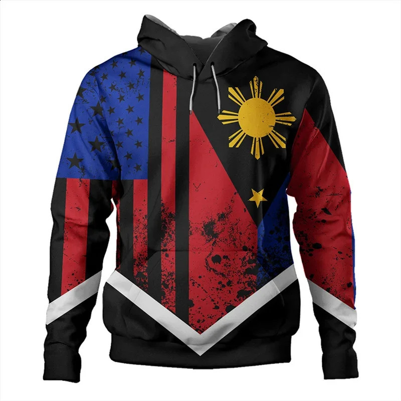 Philippines Polynesian Tattoo Lapu Sun Tribe 3D Printed Mens Hoodie Fashion Hoodie Zipper 240827