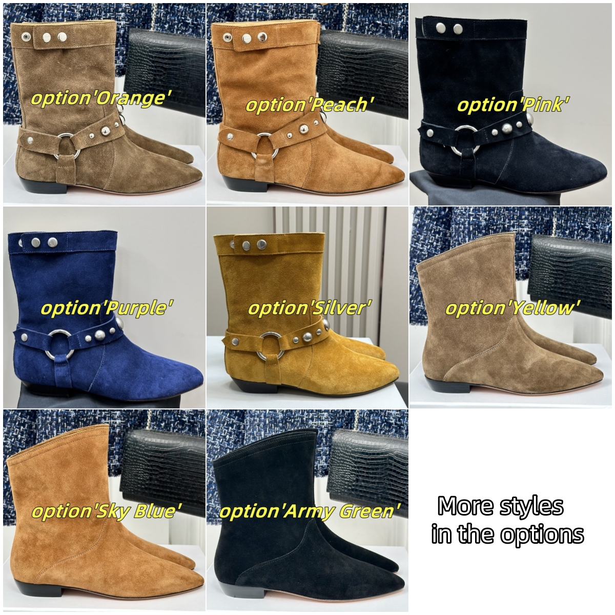 Chunky Women Boots Winter Shoes New Brand Pumps Designer Pointed Toe Chelsea Boots Casual Women Shoes
