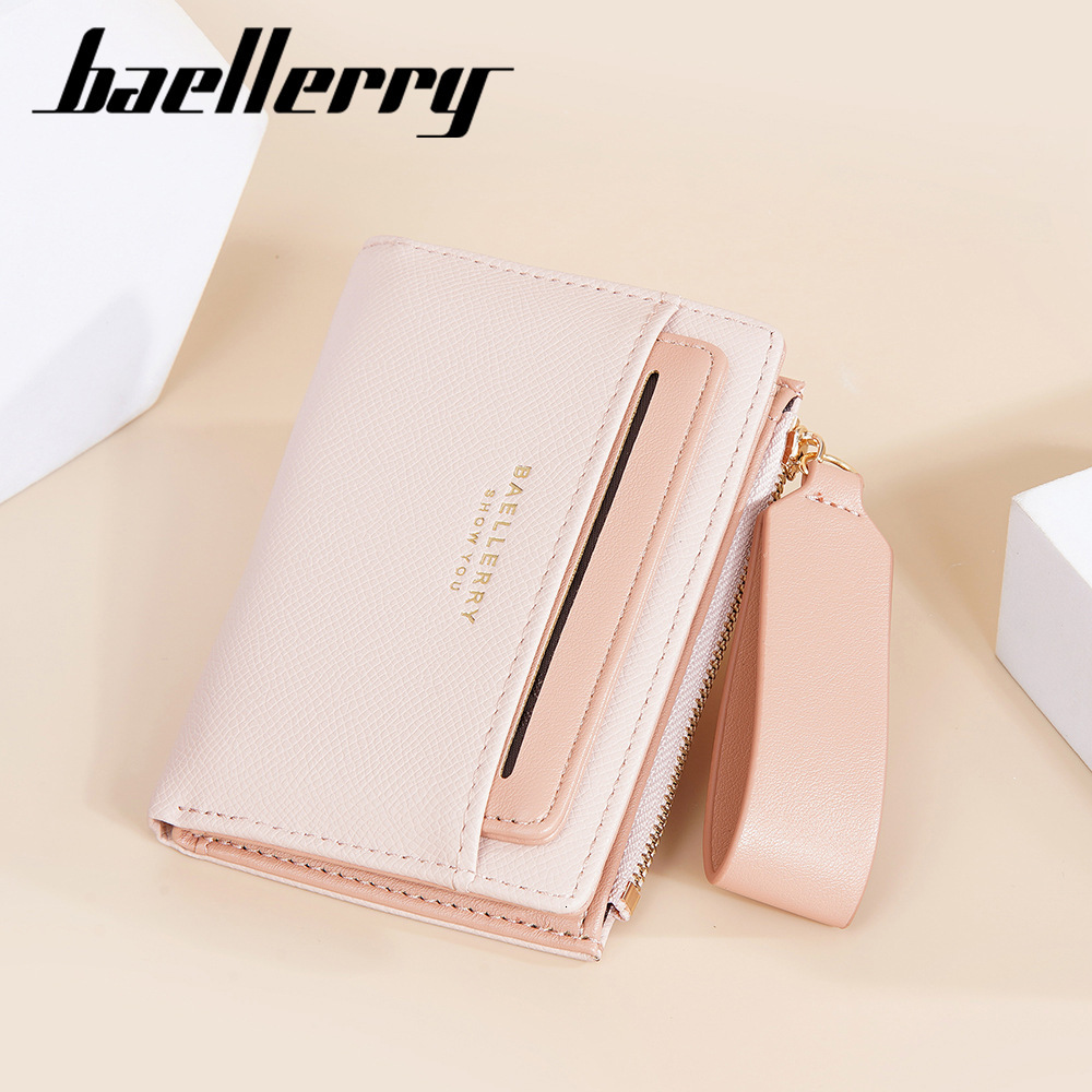 Women's Crossbody Bag with Wallet Set with Double Fold Zipper and Contrasting Colors
