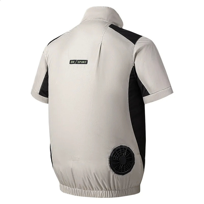 Cool Tank Top Wearable Cooling Fan Air Conditioning Clothing 13 hour Hiking for High Temperature Work Fishing 240827