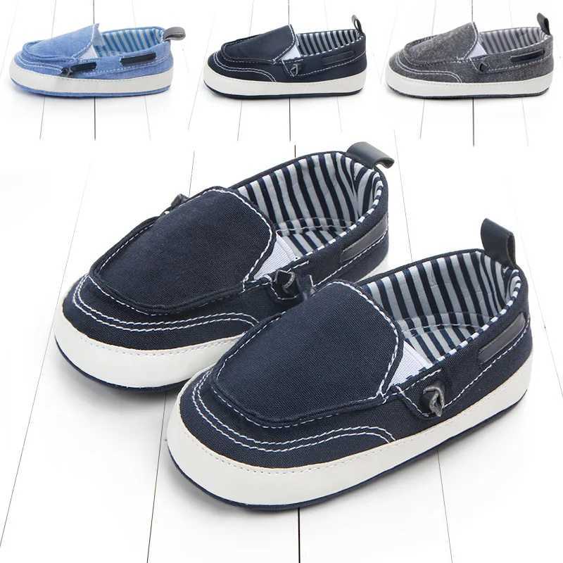 Baby canvas shoes high-quality and fashionable for young children the first walker for newborns aged 0-18 months baby crib shoes sports shoes and fron