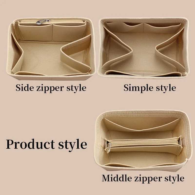Tinberon felt insert bag organizer handbag inner bag cosmetics bag makeup storage travel bag accessories felt bag lining organizer W240826