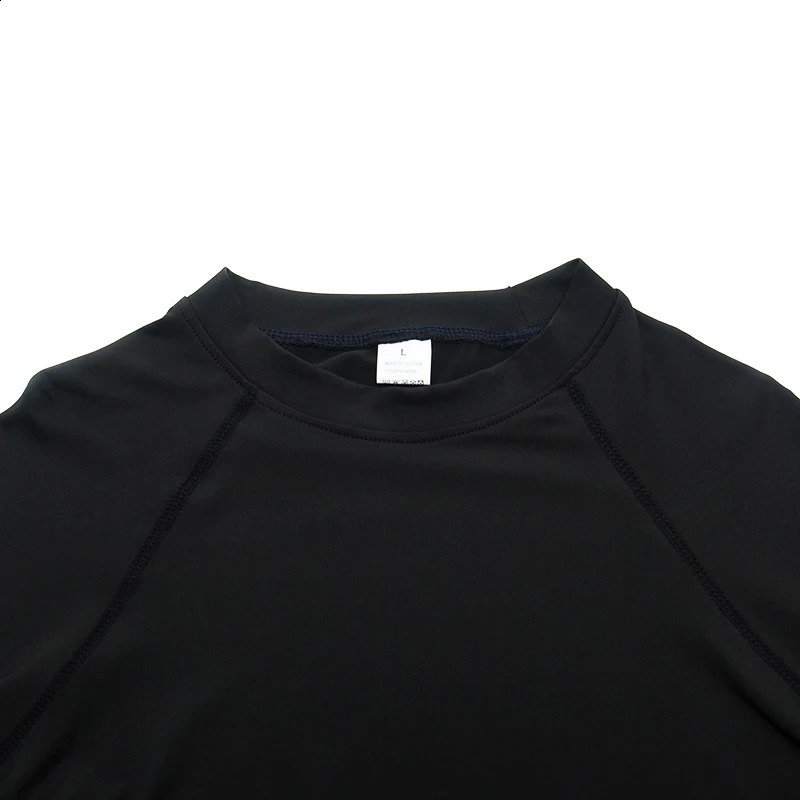 Mens compression running Tshirt tight fitting long sleeved sports training jogging shirt gym sportswear quick drying Rashgard w240827