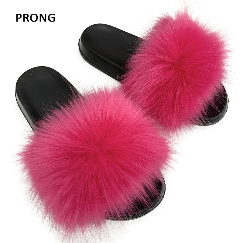 Summer artificial fur slider womens indoor fur slider womens fur slider plush flip flat shoes 240827