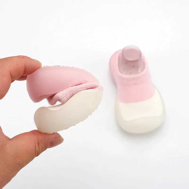 Baby socks baby patches cute walking shoes soft soles non slip floor shoes breathable first step shoes for young children girls and boys M240827
