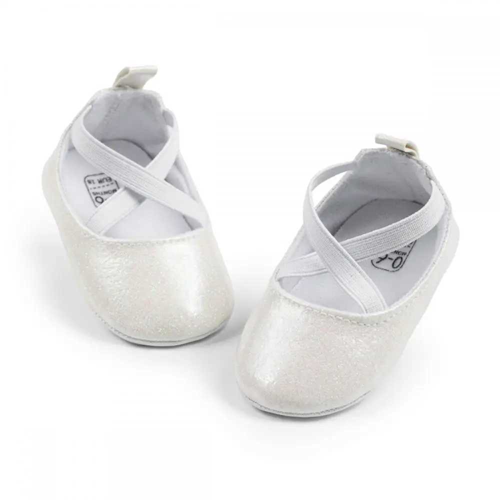 Baby colored princess shoes party elastic classic leather spring/summer childrens soft soled walking shoes M240827