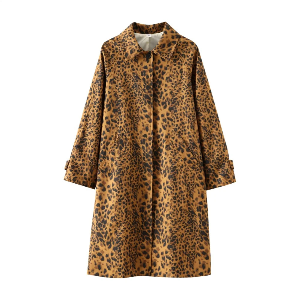 Taop Za Summer Product Womens Fashion Leisure Edition Sleeping Animal Pattern Printing Long Wind Circuit Breaker 240826
