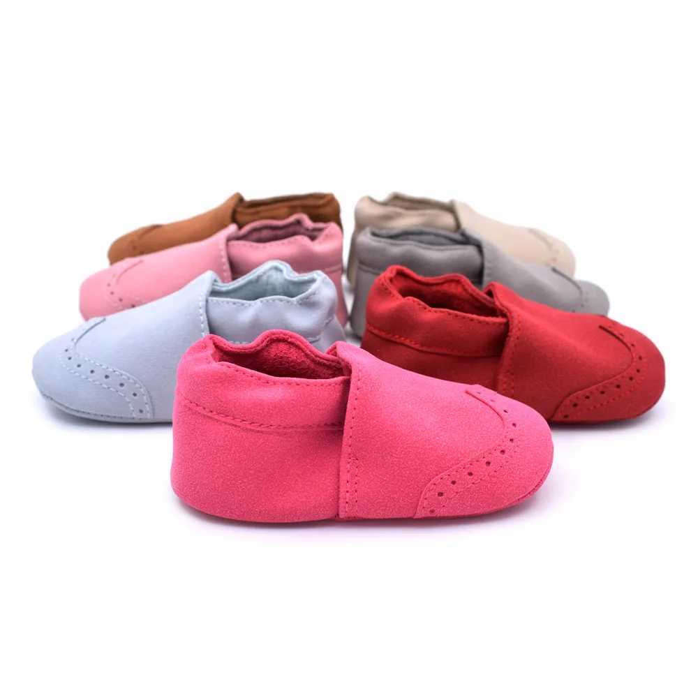 Nubuck leather baby shoes baby toddler baby boy soft sole first walking baby Moccasins high-quality childrens shoes 0-18M M240827