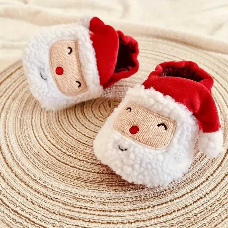 New Christmas baby shoes for boys girls toddlers first step walkers soft soled baby apartments warm snow boots 0-18 months old M240827