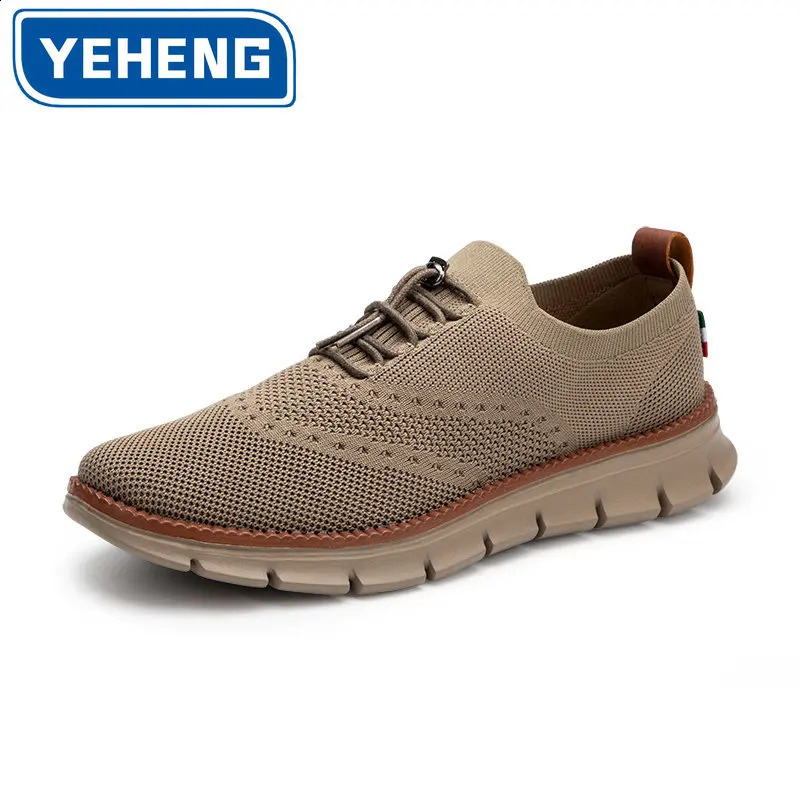Spring and Autumn Mens Casual Shoes Mesh Breathable Comfortable Flat Shoes Outdoor Light Sneakers Walking Shoes Driving Shoes 240827