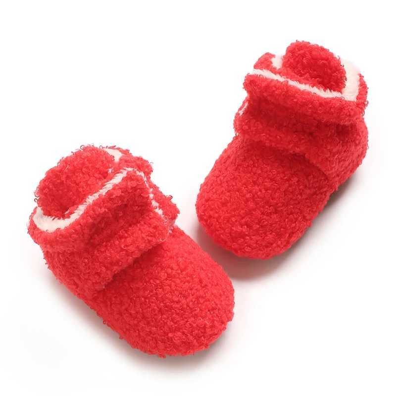 Winter newborn baby winter boots the first step is soft soled baby walking shoes soft soled baby foot protection cotton shoes M240827