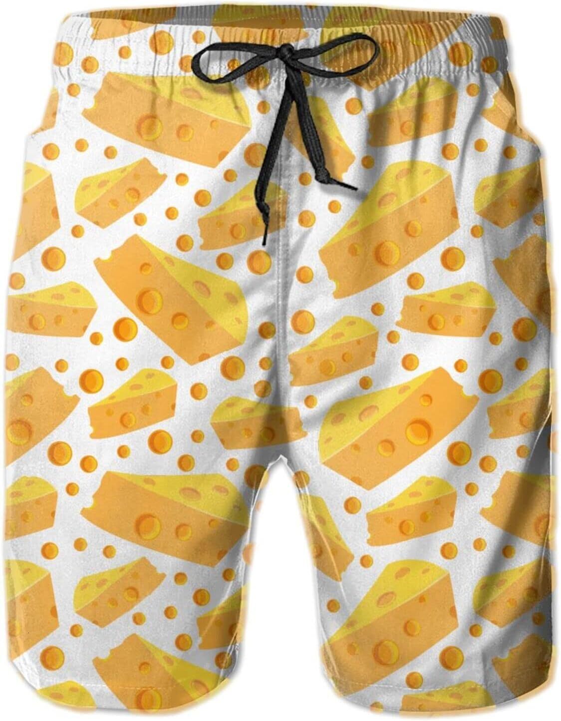 Beach Pants For Men Swim Trunks 3D Print Board Shorts Graphic With Pockets And Mesh Lining
