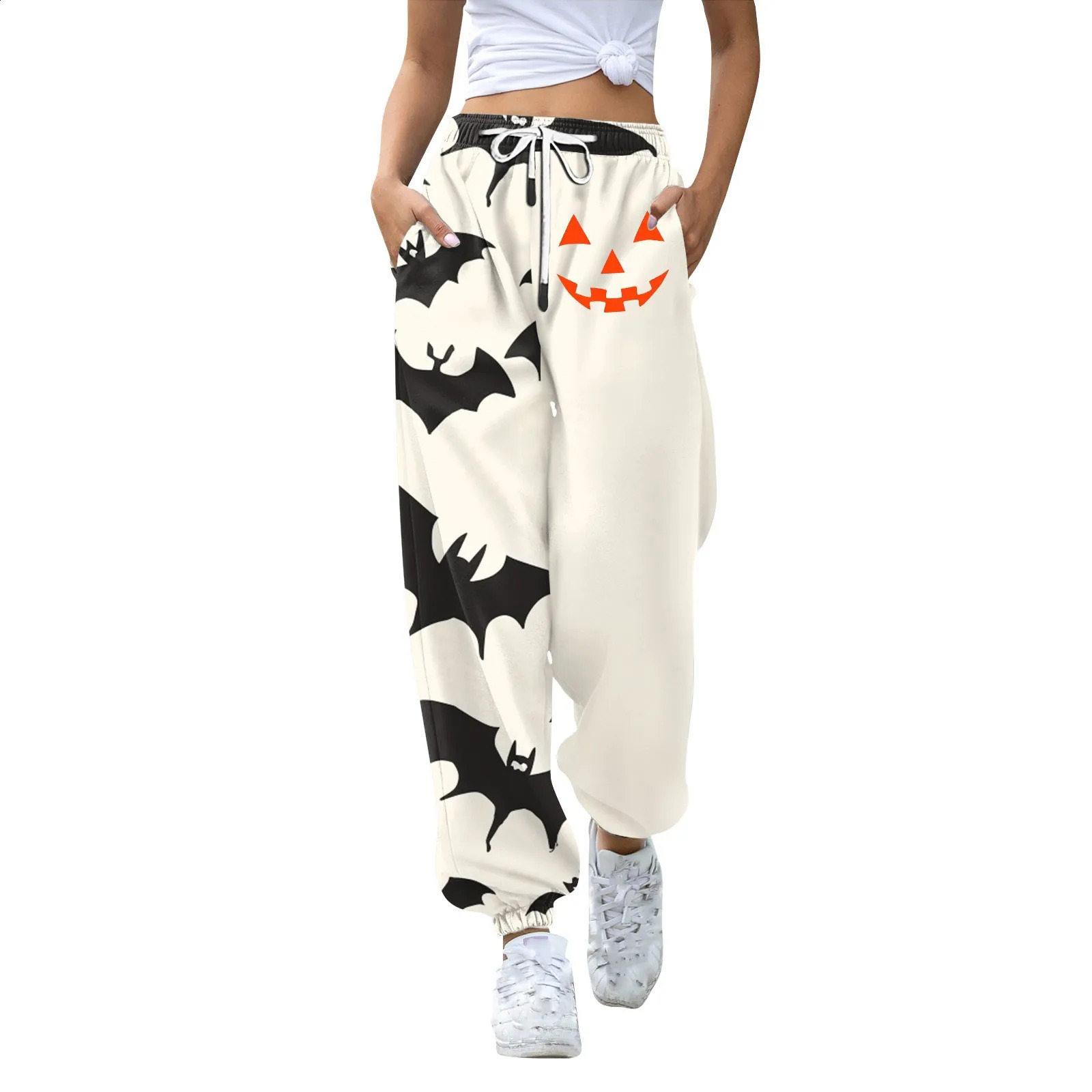 Womens casual fashion sports pants Halloween printed casual pants womens pants high waisted womens clothing sales bag pants women 240827