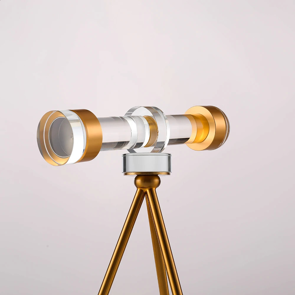 Crystal Binoculars Telescope Ornament Home decoration Bedroom Living Room Ornament Binocular Astronomy Gift Birthday Gifts 240827