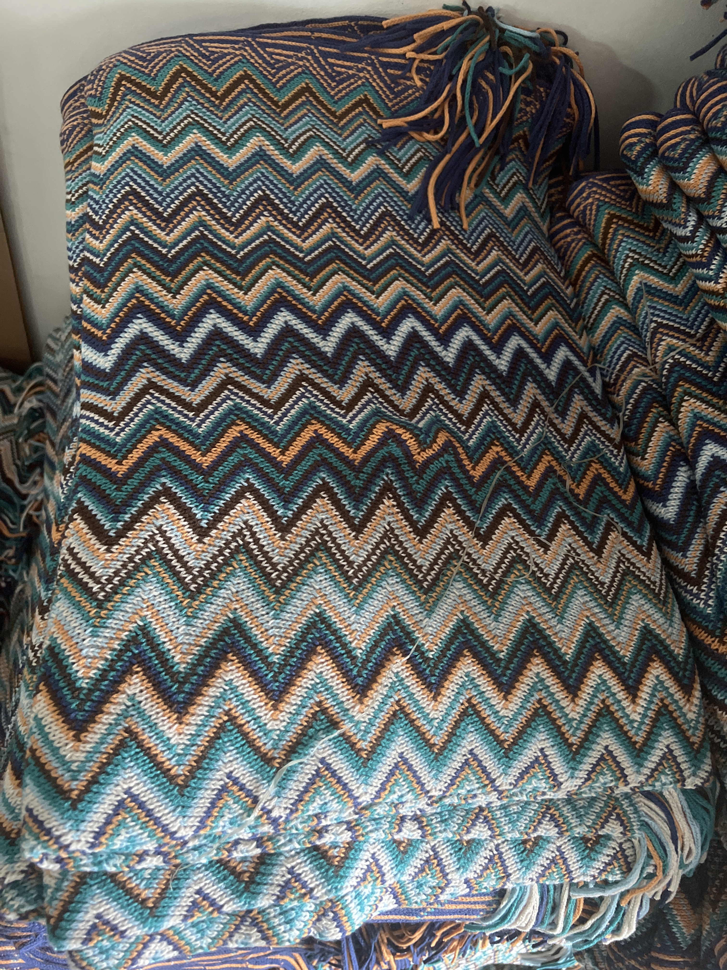 Bohemian style hotel homestay bed end office nap air conditioning cover knitted sofa blanket