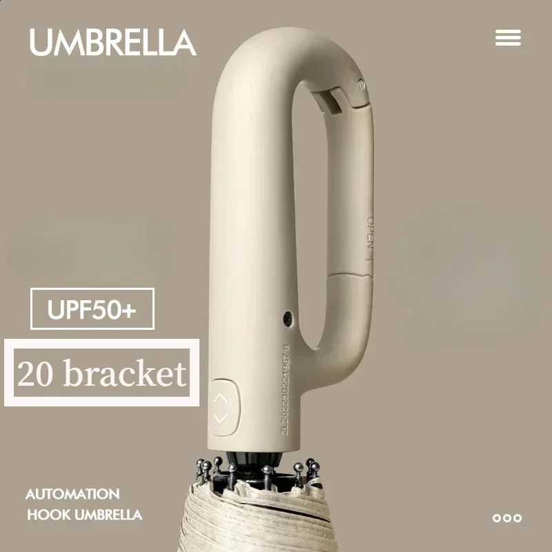 2024 Rain-resistant Dual-purpose UV-resistant Fully Automatic Ring-buckle Umbrella Extra Large Reinforced Wind-resistant 240827