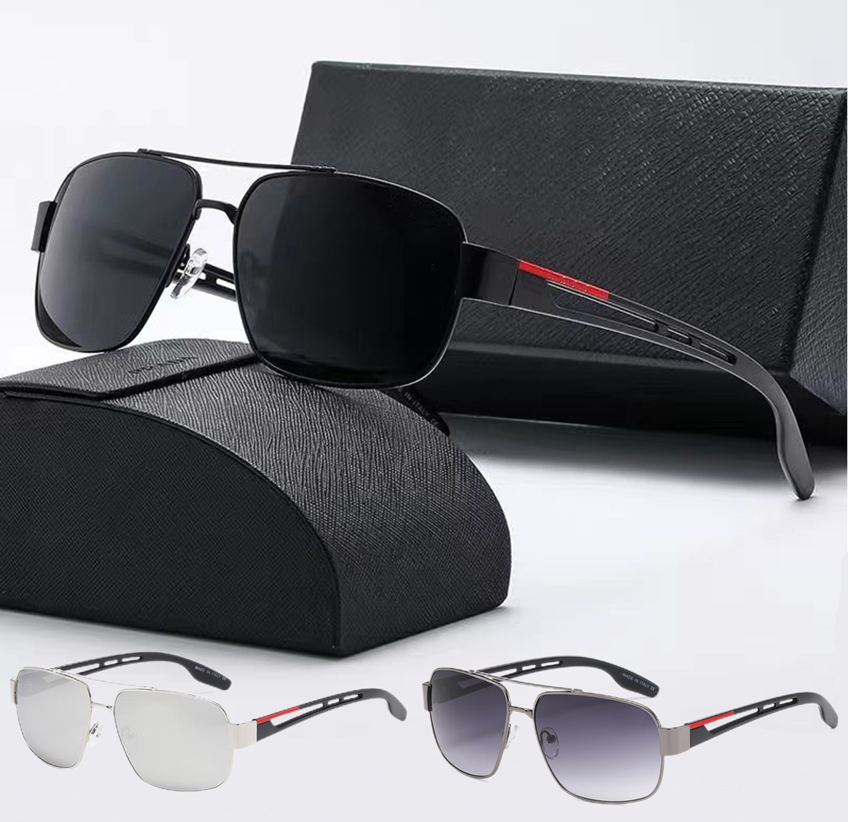 Designer Sunglasses Classic Eyeglasses Goggle Outdoor Beach Sun Glasses For Woman Man 5 Color Optional Triangular Signature Cat Eye