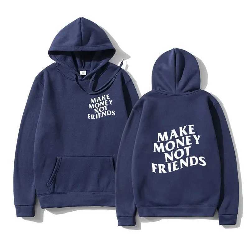 Funny Need Money Letter Print Hoodie Fashion Design Mens Sweatshirt Wool Oversized Couple Casual Street Clothing Hoodie W241230