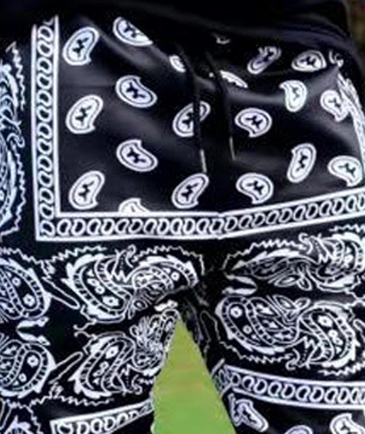 sweatpants mens Bandana Paisly Drawstring Jogger Pants Cashew Printed Sweatpants Skateboard Loose Trousers with Pockets sweat pants