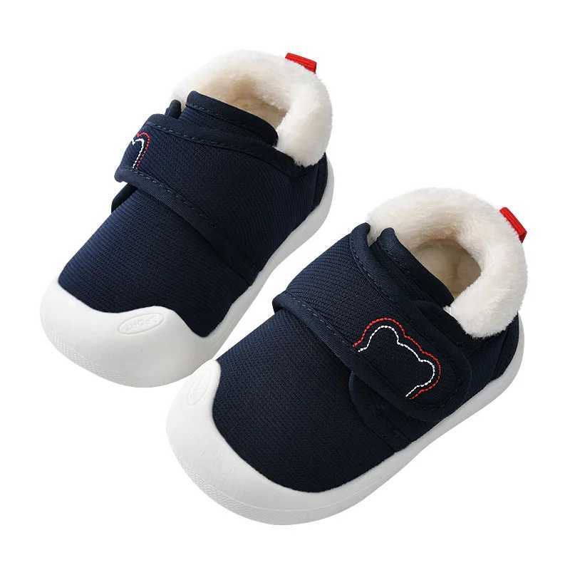 Childrens shoes girls walking shoes winter plush baby shoes soft soled baby shoes casual shoes non slip baby cotton shoes Zapatillas M240827