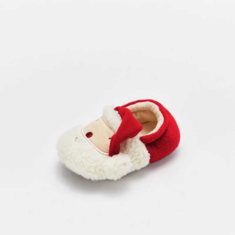 Winter Baby Neutral Christmas Cartoon First Step Walker Newborn Girl Boy Shoes M240827