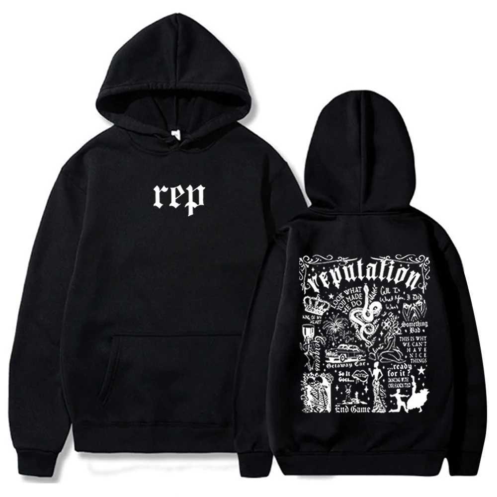 Taylor Reputation Hoodie Pop Music Hoodie Taylor Music Sweatshirt Music Lovers Gift Swift Pullover Tops Streetwear W240827
