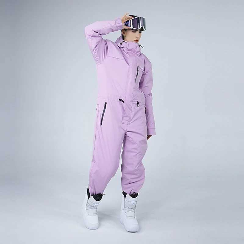 Skiing Suits Outdoor Jumpsuit Ski Suit Ski Suit For Snowboard Snow Suit Men Women Waterproof Windproof Coldproof Thickened Warm Sport Skiing H240826