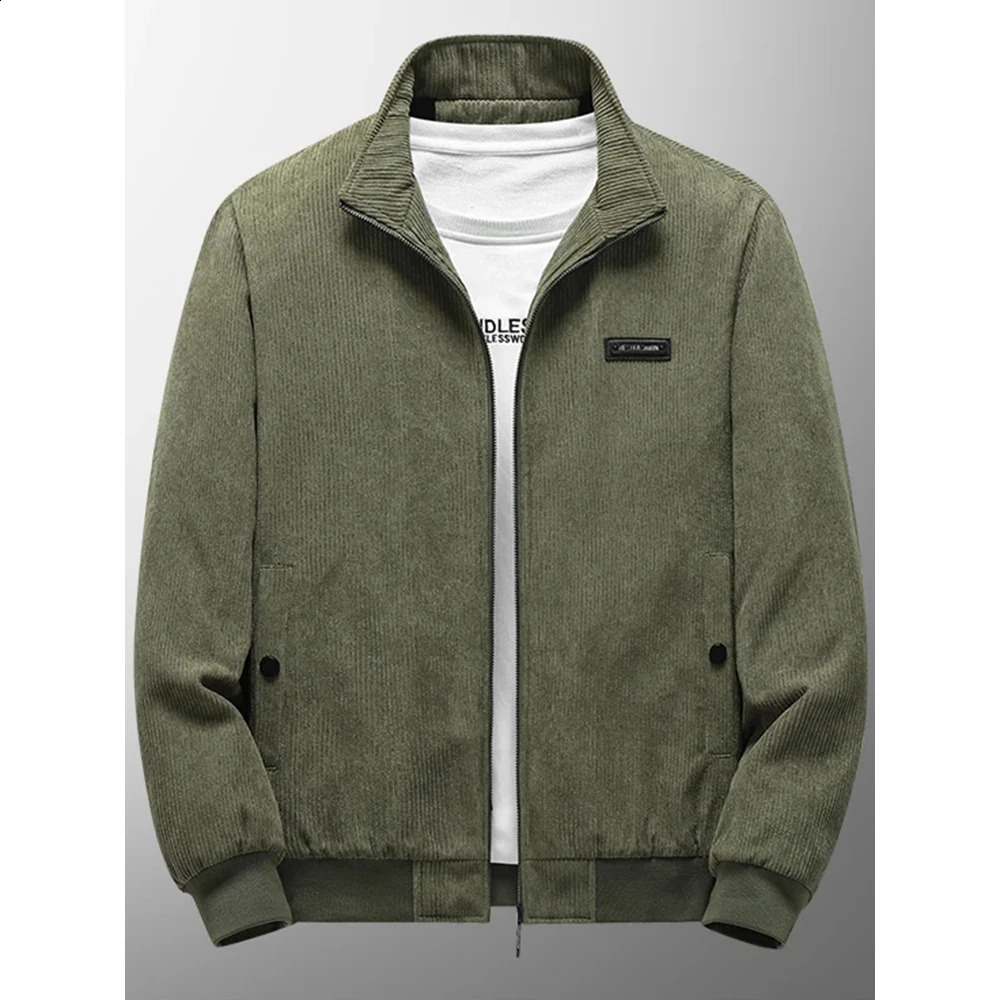 Cotton-Padded Mens Jacket Fashion Corduroy Padded Jacket Thick Coat Lamb Fleece Jacket Fleece Winter Coat 240826